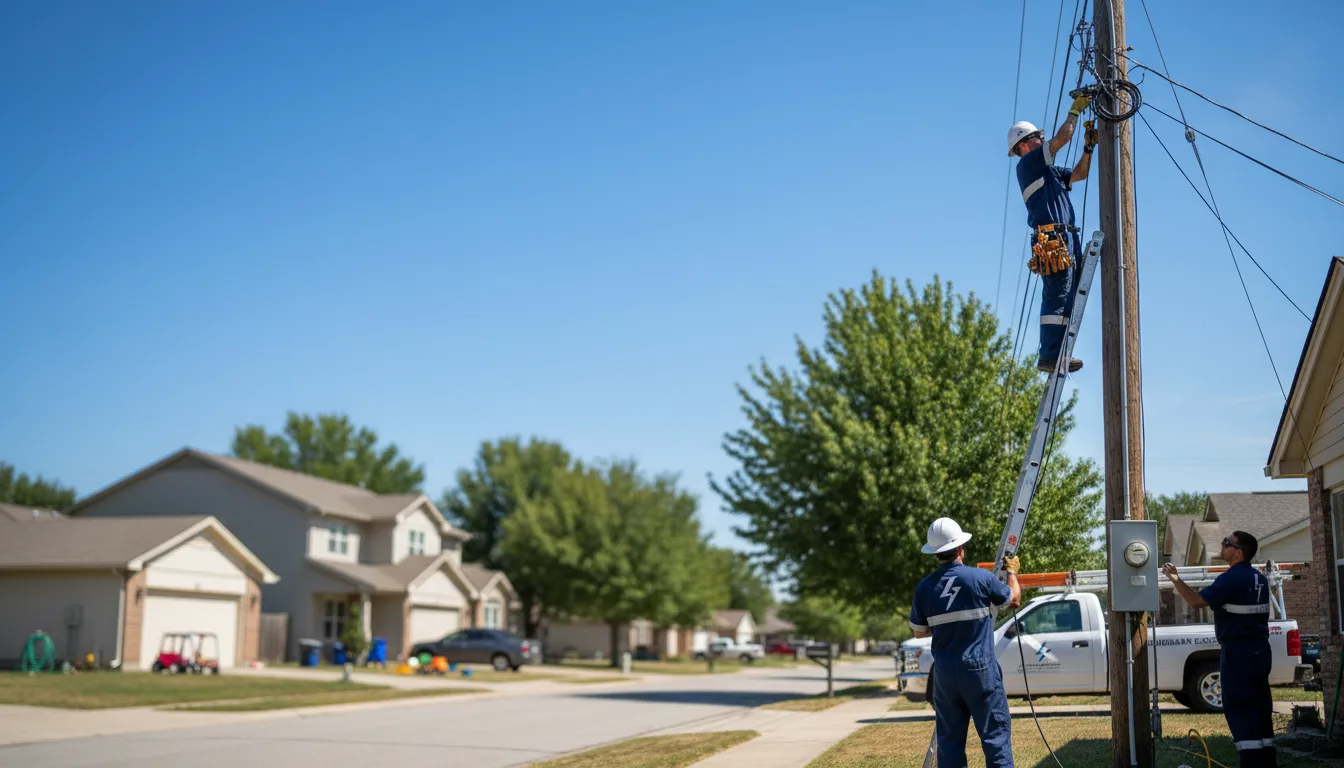 Residential electrician providing installation services in Tarzan, TX